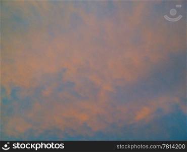 clouds at sunset as a background
