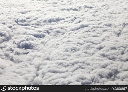 Clouds background, view from the airplane