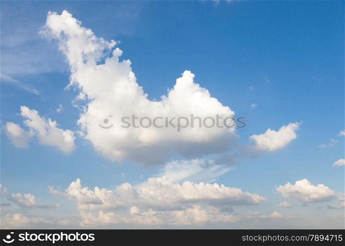 Clouds during the day. Cluster cloud floating in the sky during the day.