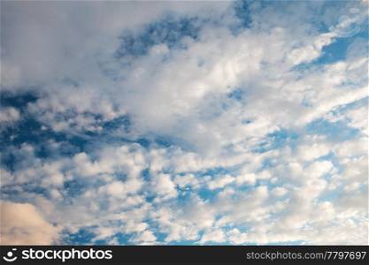 clouds floating on blue sky