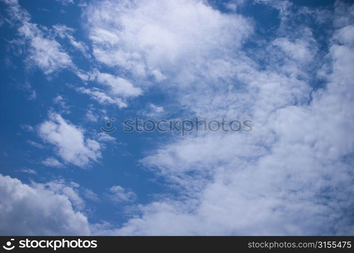 Clouds in blue sky