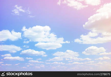 clouds in the blue sky