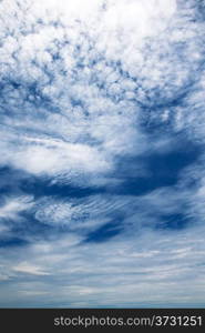 clouds in the blue sky