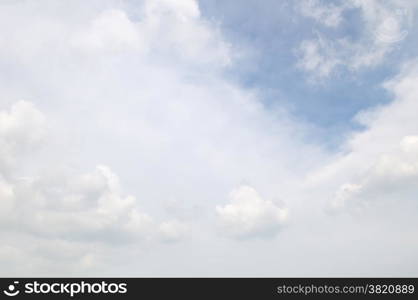 clouds in the blue sky