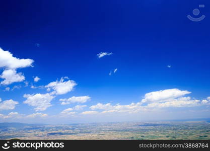 clouds in the blue sky