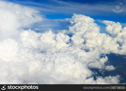 clouds in the blue sky