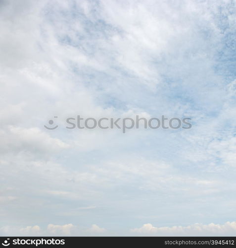 clouds in the blue sky