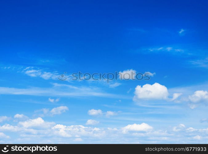 clouds in the blue sky