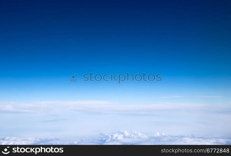 clouds in the blue sky