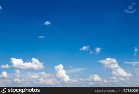 clouds in the blue sky