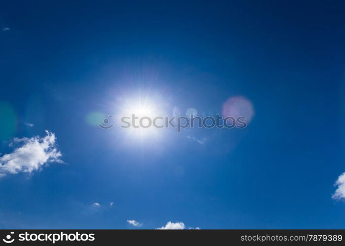 clouds in the blue sky