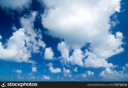 clouds in the blue sky