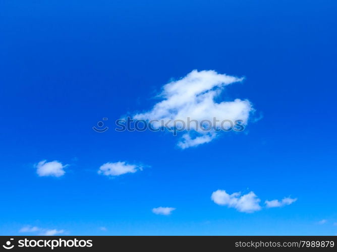 clouds in the blue sky