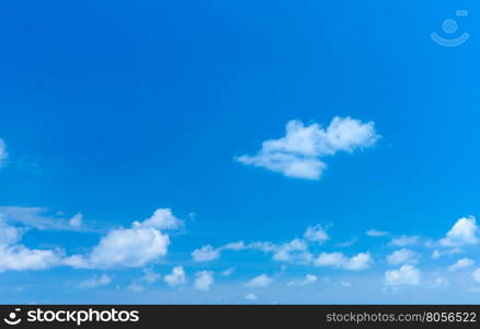 clouds in the blue sky