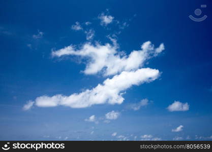 clouds in the blue sky