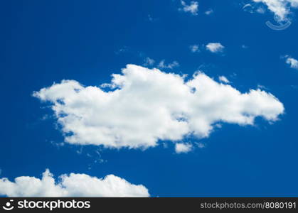 clouds in the blue sky