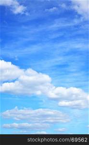 Clouds in the blue sky - cloudscape background