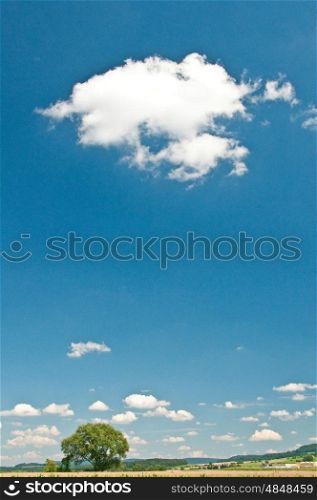clouds on a blue summer sky. clouds