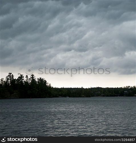 Clouds over Lake of the Woods, Ontario