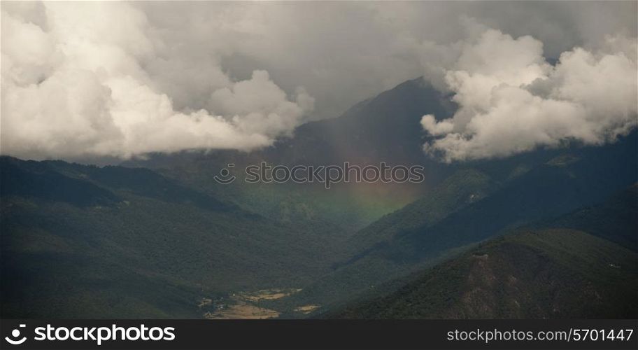 Clouds over mountains, Dochula Pass, Thimphu, Bhutan