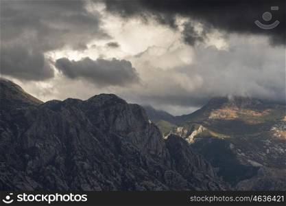 Clouds over mountains, Montenegro