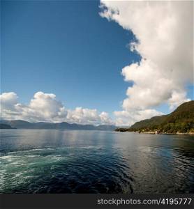 Clouds over the fjord, Sognefjord, Norway
