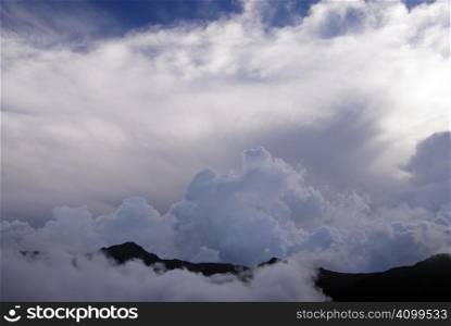 Clouds over the mountains,take this beautiful picture in Taiwan National Park.