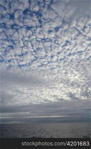 Clouds over the Pacific Ocean, San Cristobal Island, Galapagos Islands, Ecuador