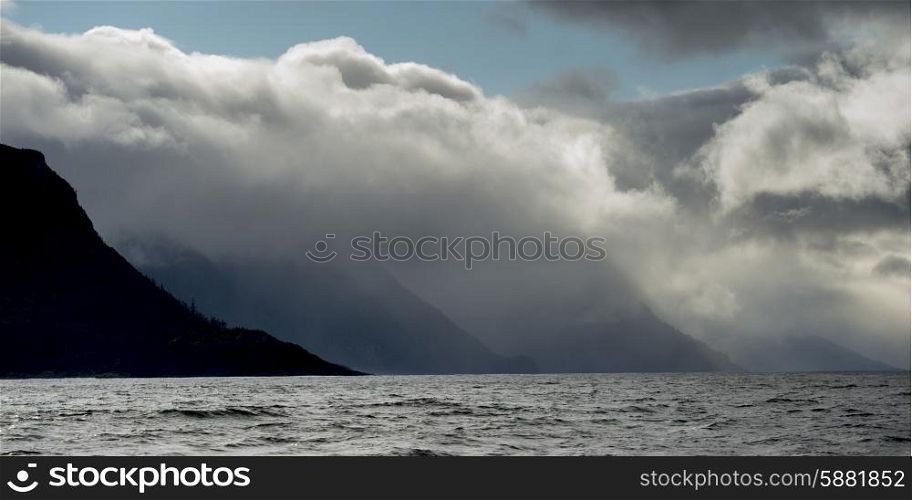 Clouds over the Pacific Ocean, Skeena-Queen Charlotte Regional District, Haida Gwaii, Graham Island, British Columbia, Canada