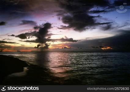 Clouds over the sea, Sipadan, Borneo, Malaysia