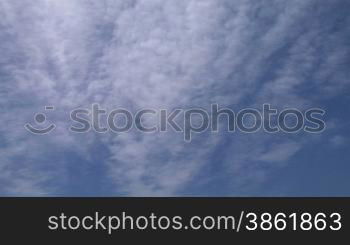 clouds time-lapse in blue sky