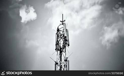 Clouds Timelapse With Antena