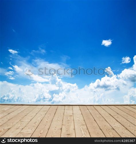 Clouds with blue sky