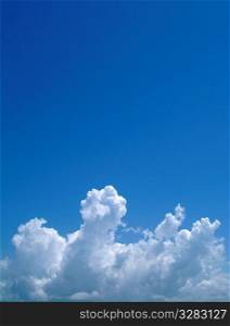 Clouds with blue sky above.