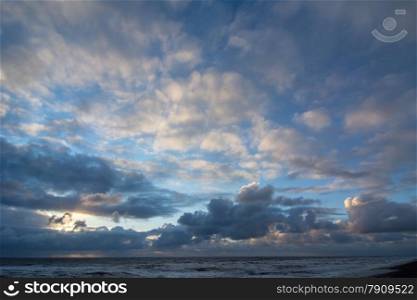 cloudscape above the dutch sea