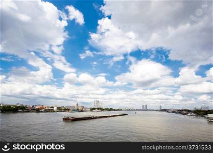 Cloudscape over Chao Praya river