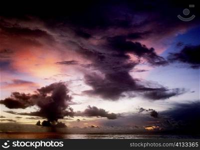 Cloudscape over the sea, Sipadan, Borneo, Malaysia