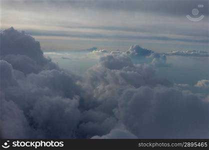 Cloudscape viewed from an airplane, Canada