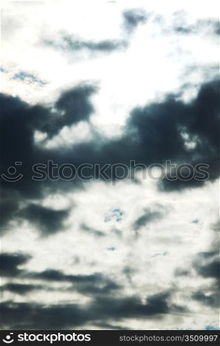 cloudy dark sky close background