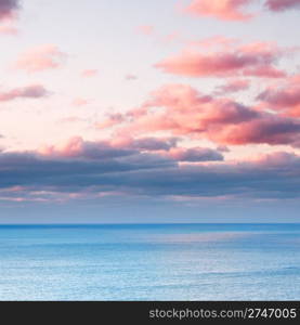 Cloudy morning seascape