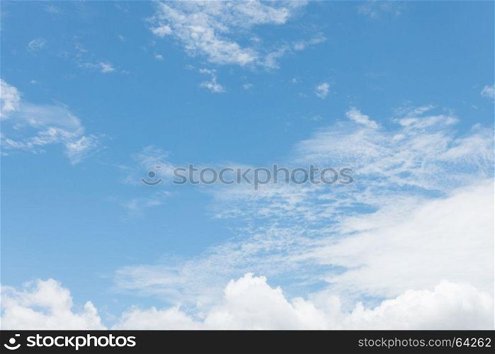 cloudy sky and blue clear sky clouds background