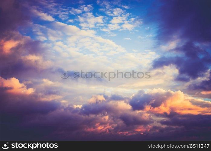 Cloudy sky weather panorama background. Cloudy sky weather panorama background. Summer shot. Cloudy sky weather panorama background
