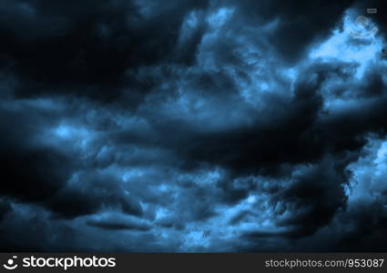 Cloudy stormy black and white dramatic sky background