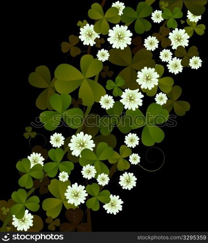 Clover background, design for St. Patrick&rsquo;s Day
