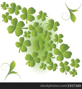 Clover background for St. Patrick&rsquo;s Day