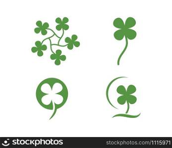 clover leaf vector icon illustration design template