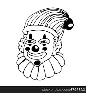 clown hand draw doodle illustration design
