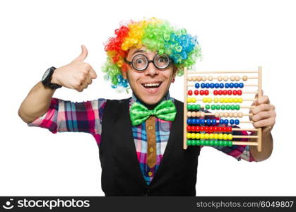 Clown isolated on the white background