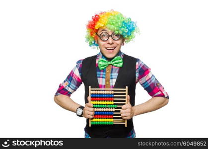 Clown isolated on the white background