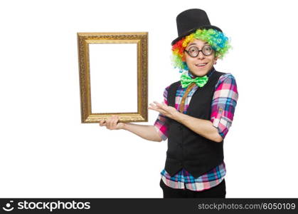 Clown isolated on the white background